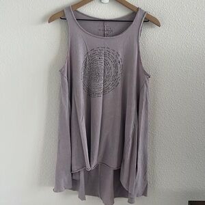 Free People We The Free Name Longline Tunic Tank Purple Hue Small